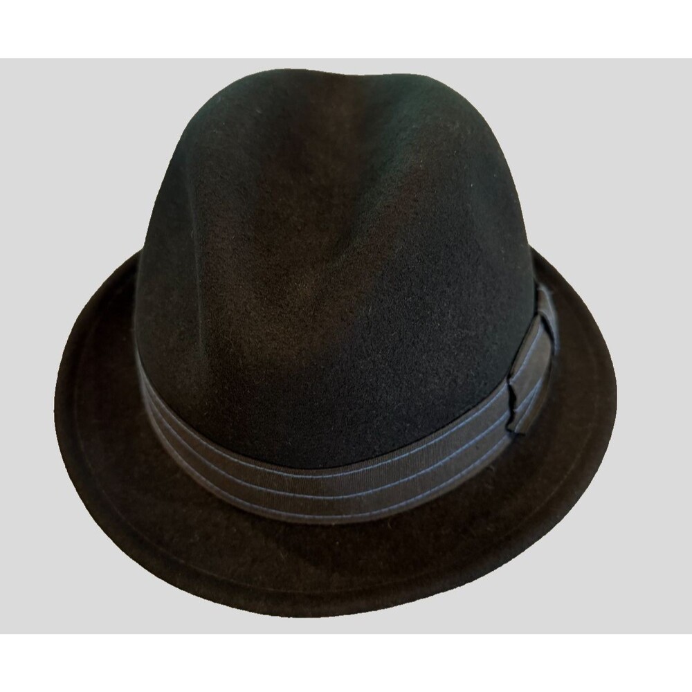 Bailey of Hollywood Virgil 100% Wool Fedora Hat Size Small Black